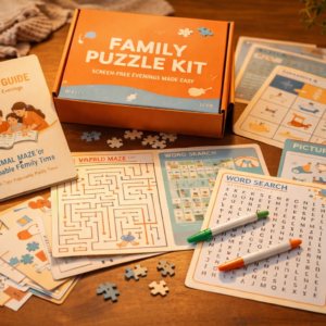Family Puzzle Kit for Screen-Free Evenings (Ages 6–12)